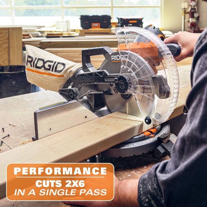 15 Amp 10 in. Corded Dual Bevel Miter Saw with LED Cut Line Indicator K152540
