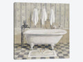 Victorian Bath IV White Tub Canvas Art C504