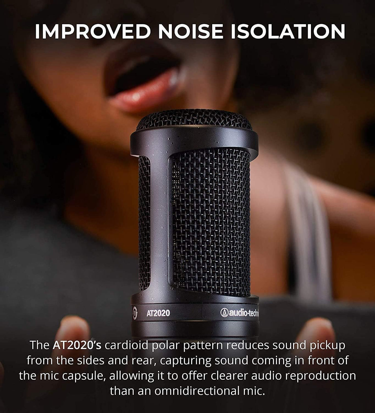 Cardioid Condenser Microphone Bundle with 12 Acoustic Foam Isolation Panel Wedges, 10' XLR Cable, Boom Arm, Pop Filter, and Headphones S572