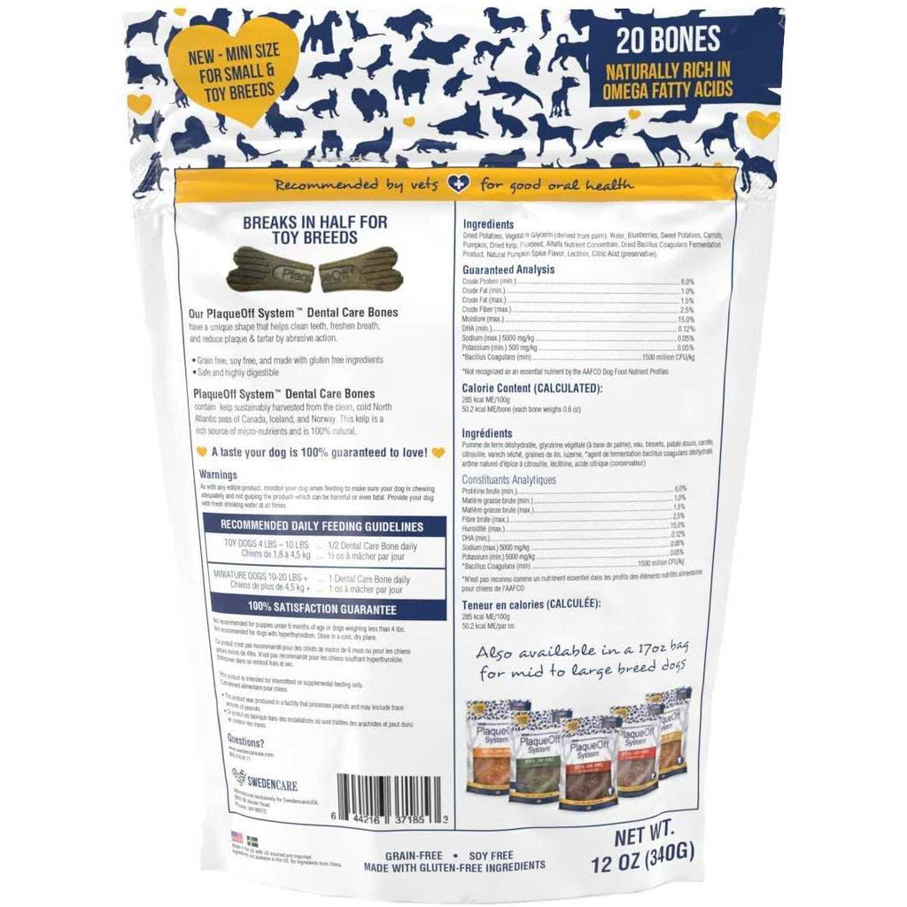 Mini Dental Bones Vegetable Fusion & Blueberry A4016