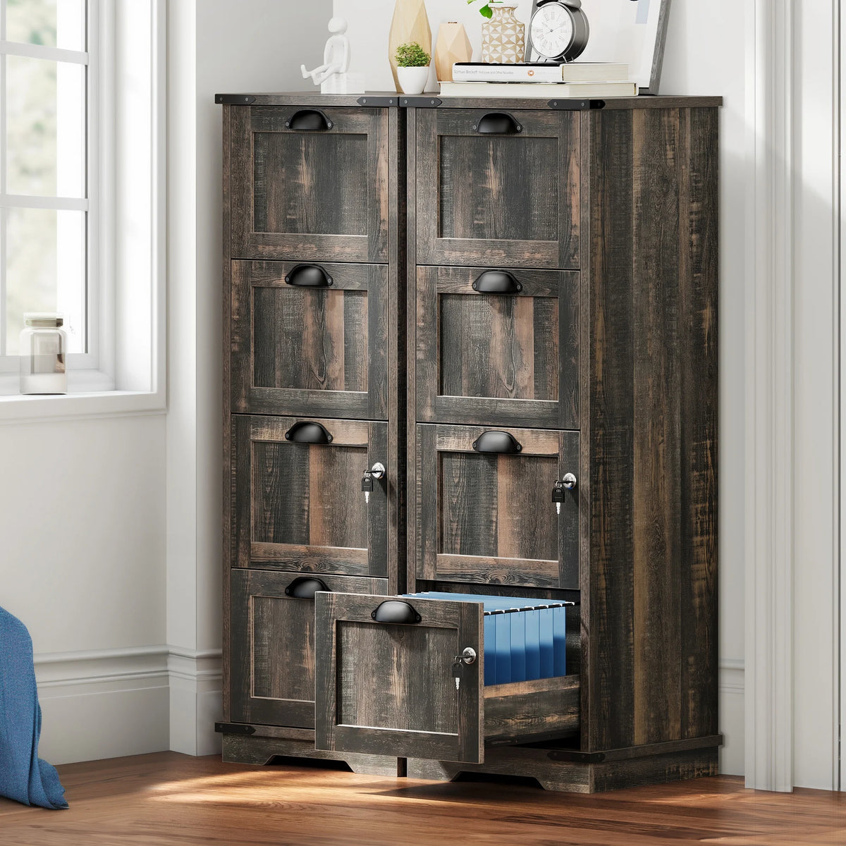 4 Drawer File Cabinet with Lock K48483
