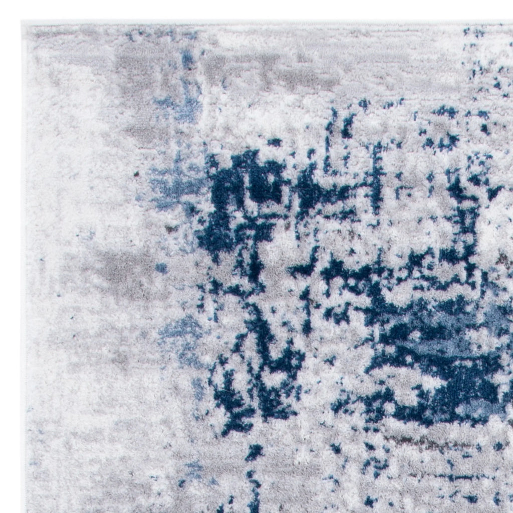 Grey/Light Blue Distressed Marble Area Rug B611547