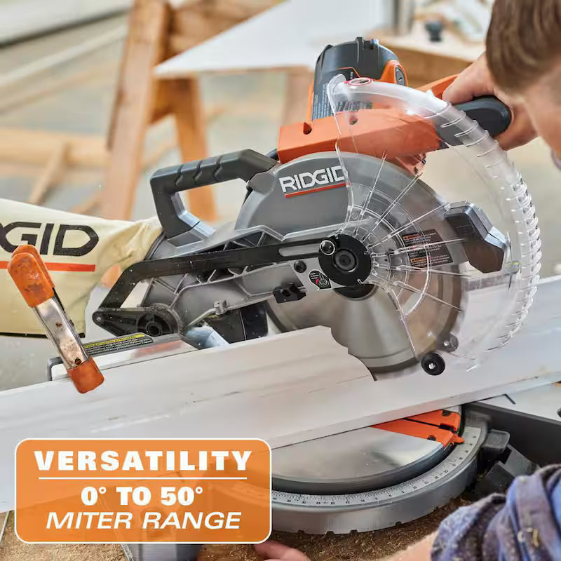 15 Amp 10 in. Corded Dual Bevel Miter Saw with LED Cut Line Indicator K152540