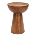 Bronze Hammered Metal Pedestal Accent Table V435