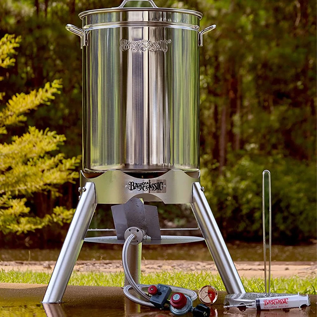 44 qt. Stainless Steel Turkey Fryer Kit W648557
