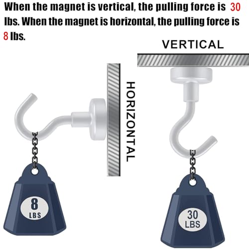 Heavy Duty Magnetic Hooks, Pack of 20 N43072