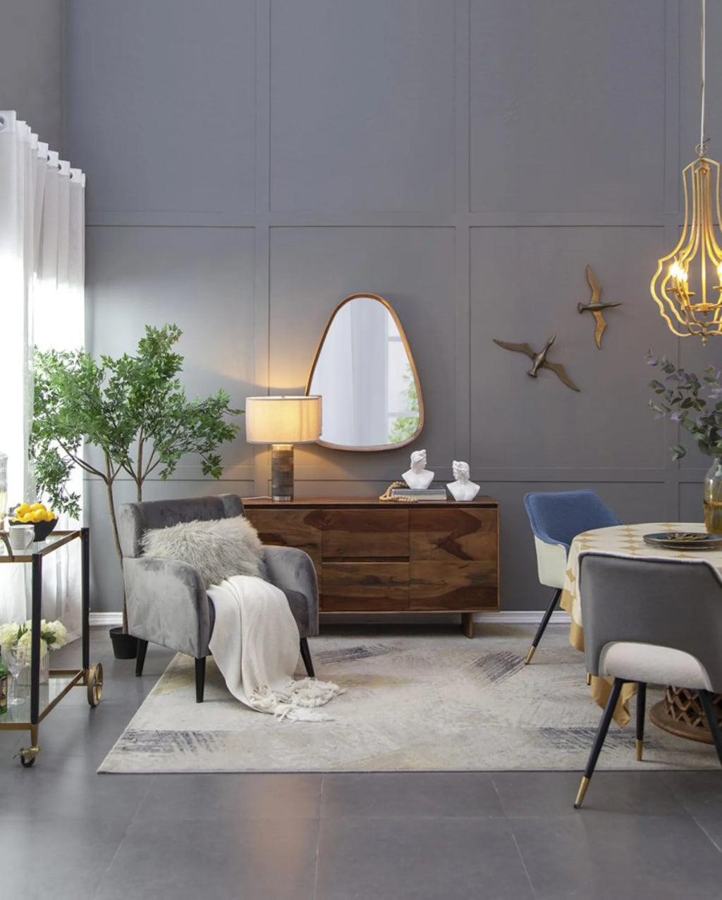 Wood Wall Mirror S474962