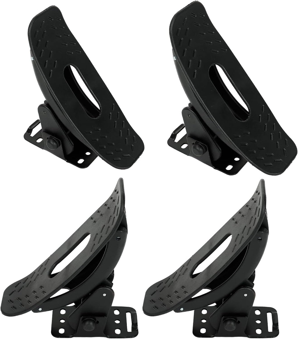 Kayak Roof Rack with Ratchet Lashing Straps, Black Pack of 2 G3243