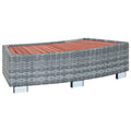 Gray Poly Rattan Spa Step S47816