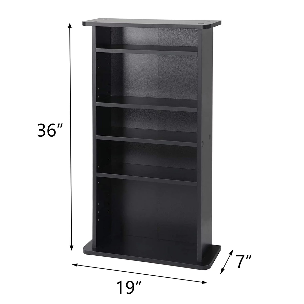 Black Multimedia Storage Cabinet C927681