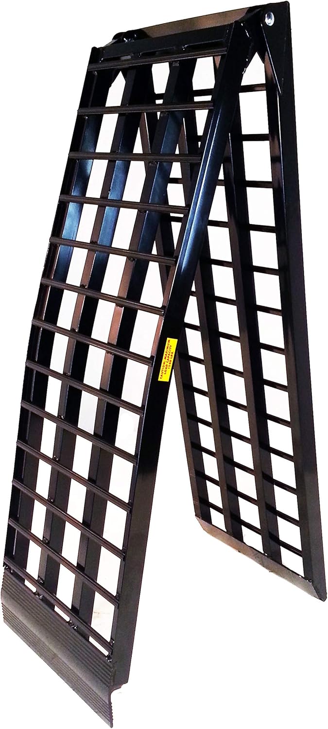 Wide Loading Ramp 8' 38 lb. 4 Beam Heavy Duty 1,500 lb. Capacity I89689