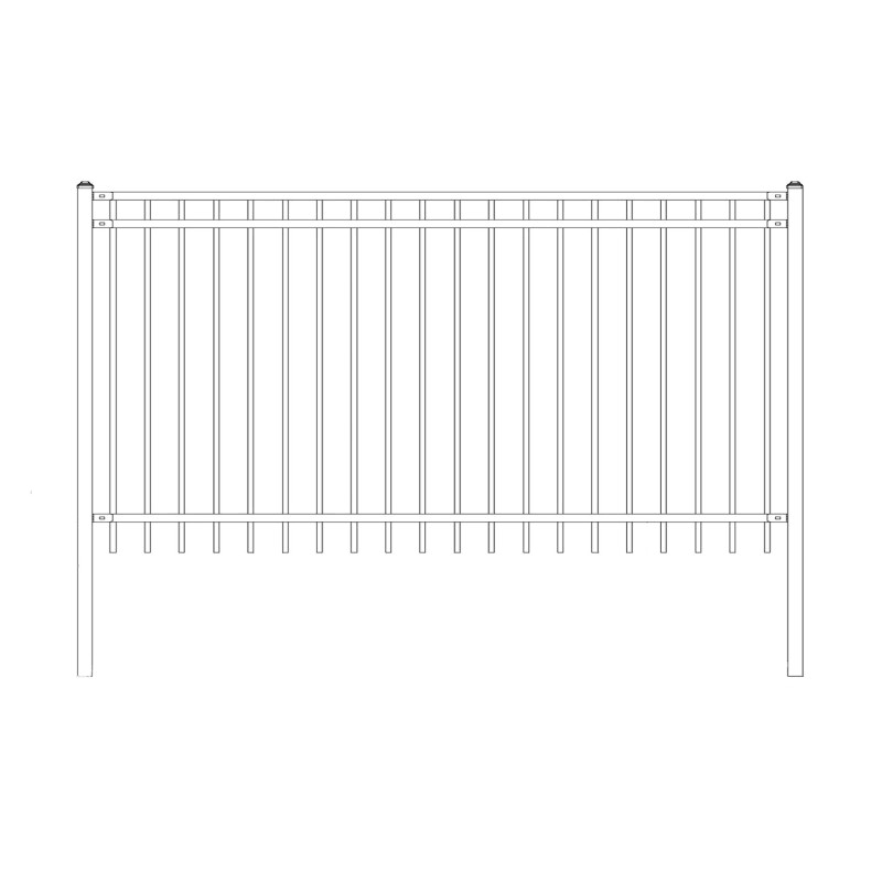 8 ft. Steel Fence Panel O76723