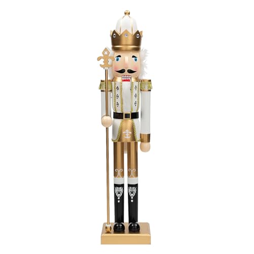 3 Ft. Green Wooden Holiday Nutcracker Q1721