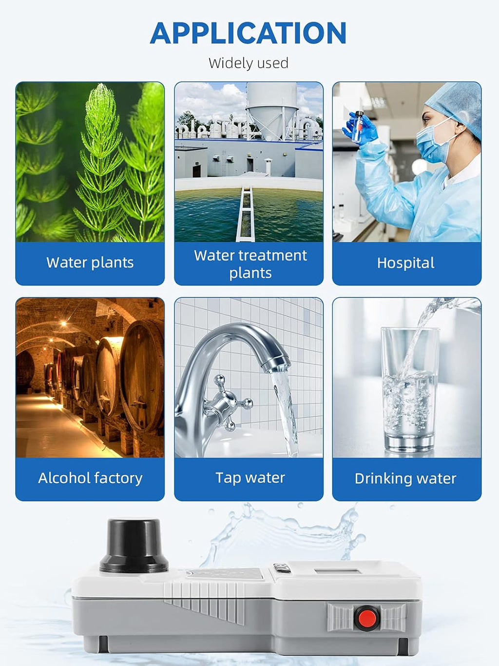 Portable Digital Water Turbidimeter 0~200 NTU Q816