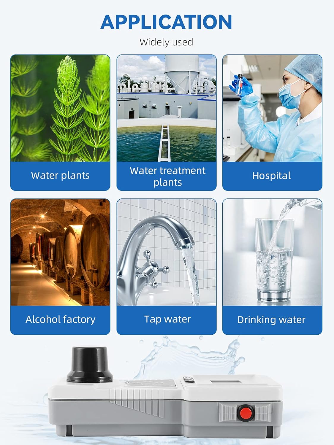 Portable Digital Water Turbidimeter 0~200 NTU Q816