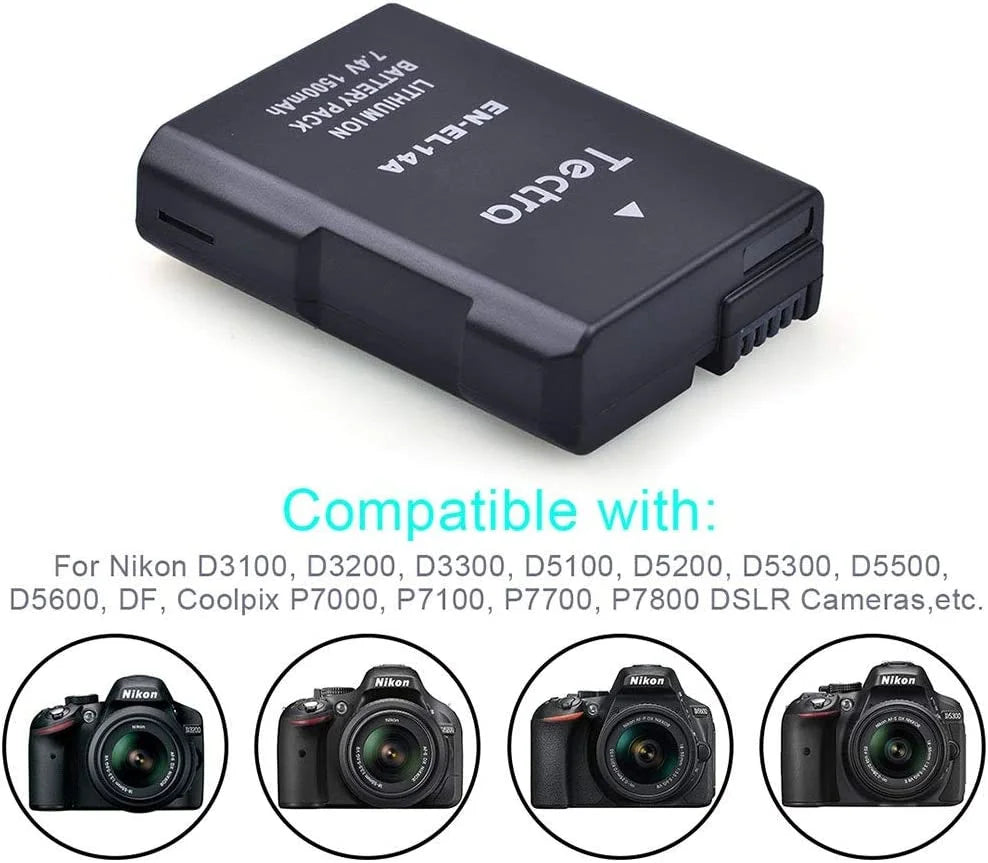 2Pcs EN-EL14 EN-EL14A Battery Storage Case E264