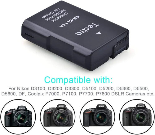 2Pcs EN-EL14 EN-EL14A Battery Storage Case E264