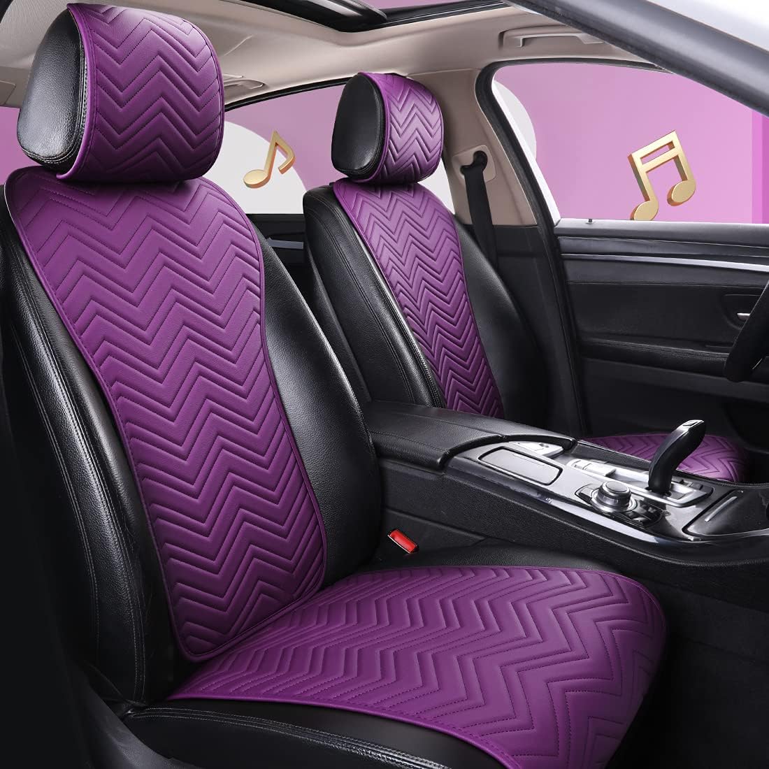 Beige Leather Car Seat Covers 11PCS V95905