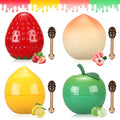 6 PCS Mini Strawberry Lemon Peach Cherry Moisturizing Lip Sleeping Mask Set W75737