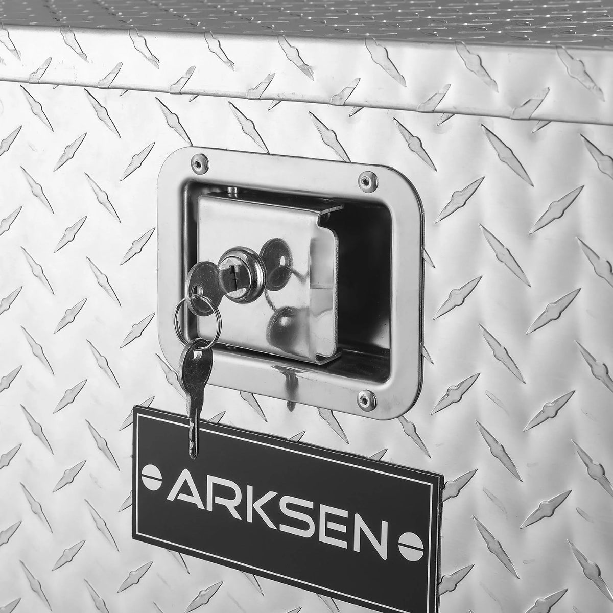 39 Diamond Plate Aluminum Trailer Tongue Box with Lock Key G690