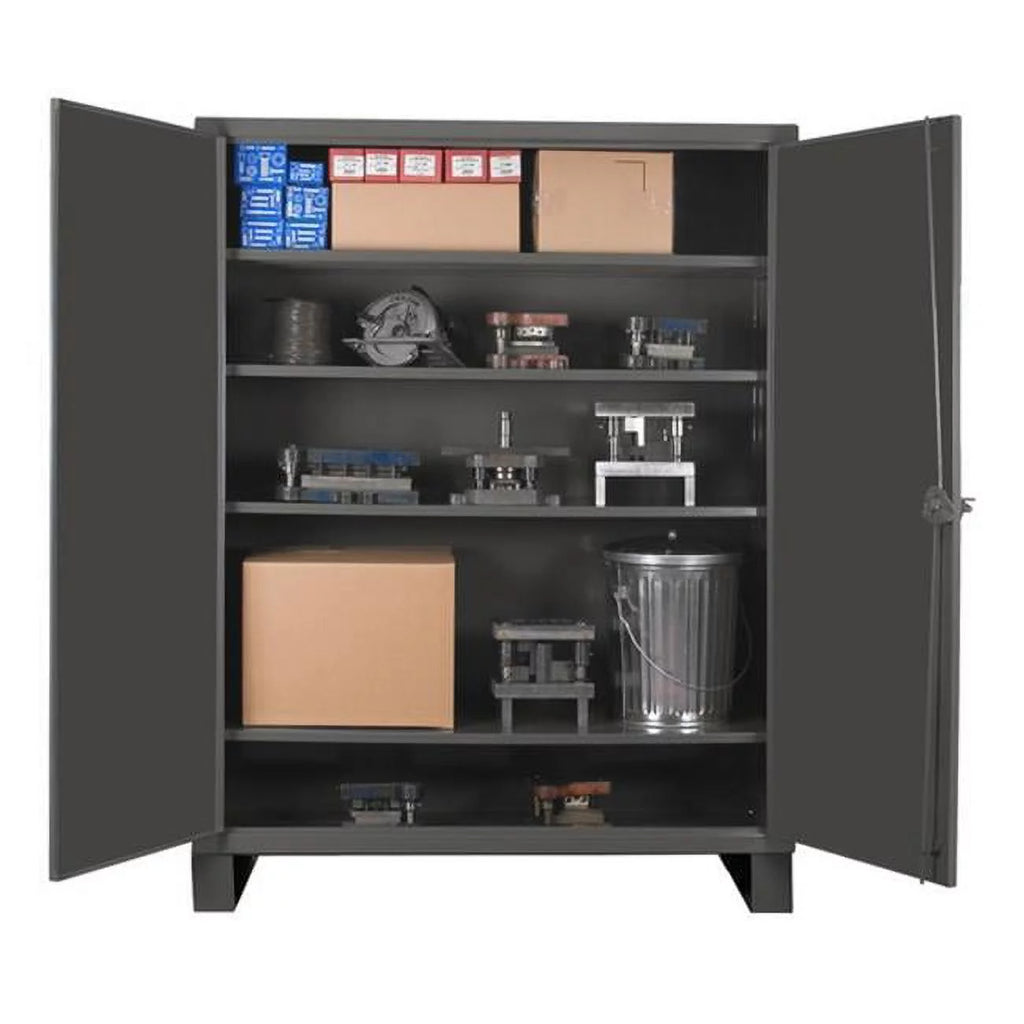 Gray 4 Shelf Storage Cabinet U3435