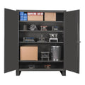 Gray 4 Shelf Storage Cabinet U3435
