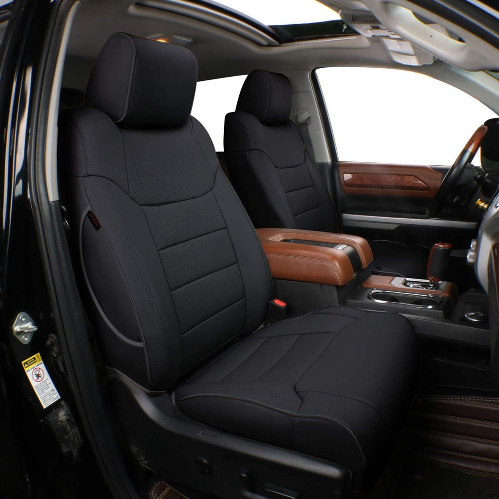 Neoprene Seat Covers for 2015-2020 Ford F150 SuperCrew Crew Cab (Black) F50984