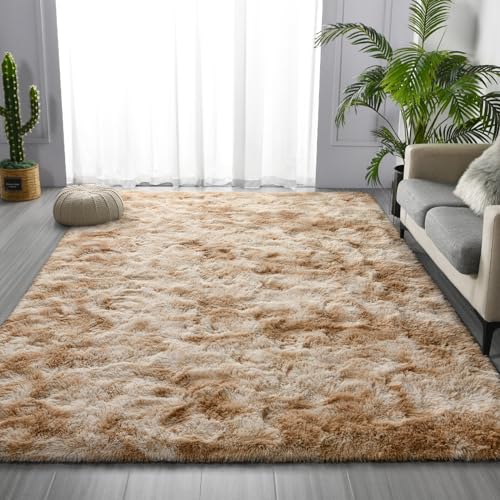 Light Grey 6 x 9 Shag Area Rug E188