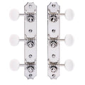 Restoration Tuners for Solid Peghead Guitar with Scallop-end, Bright Nickel N147532