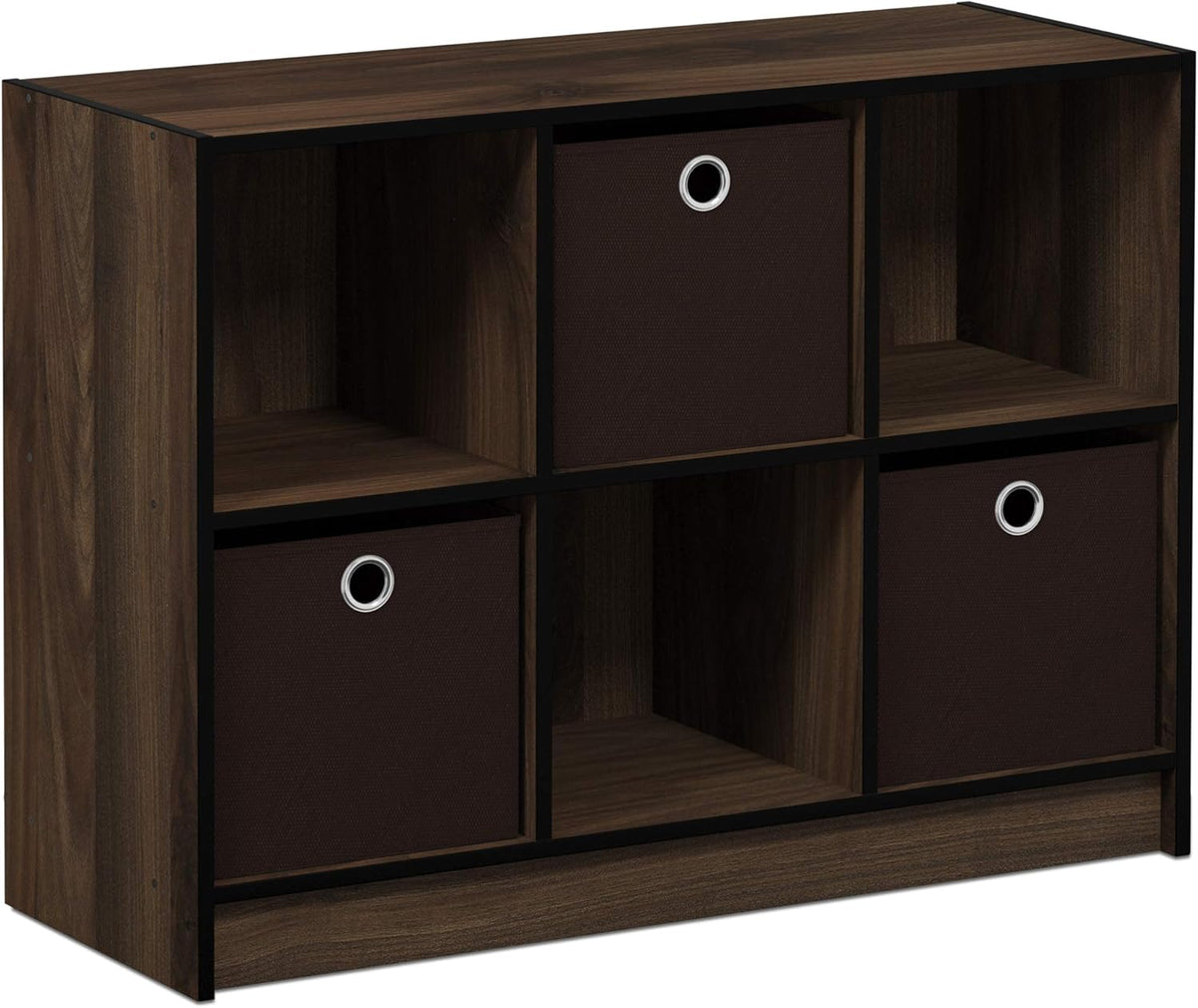 White/Light Pink 3x2 Cubic Bookcase Storage Shelves P511