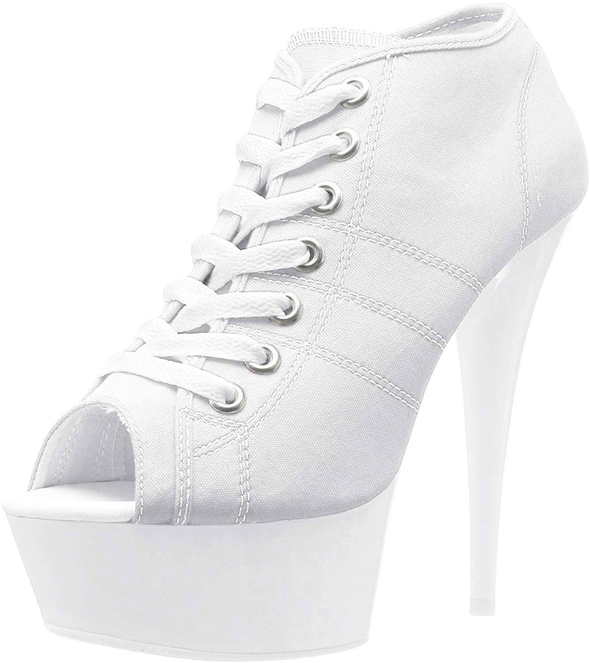 White Canvas Neon White Shoes D29886