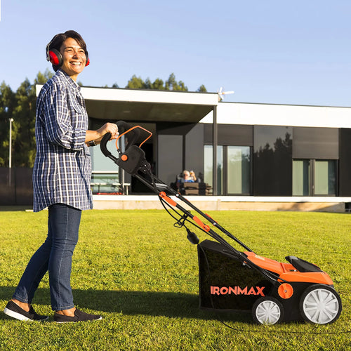 13Amp Corded Electric Lawn Dethatcher with 50L Collection Bag F2102
