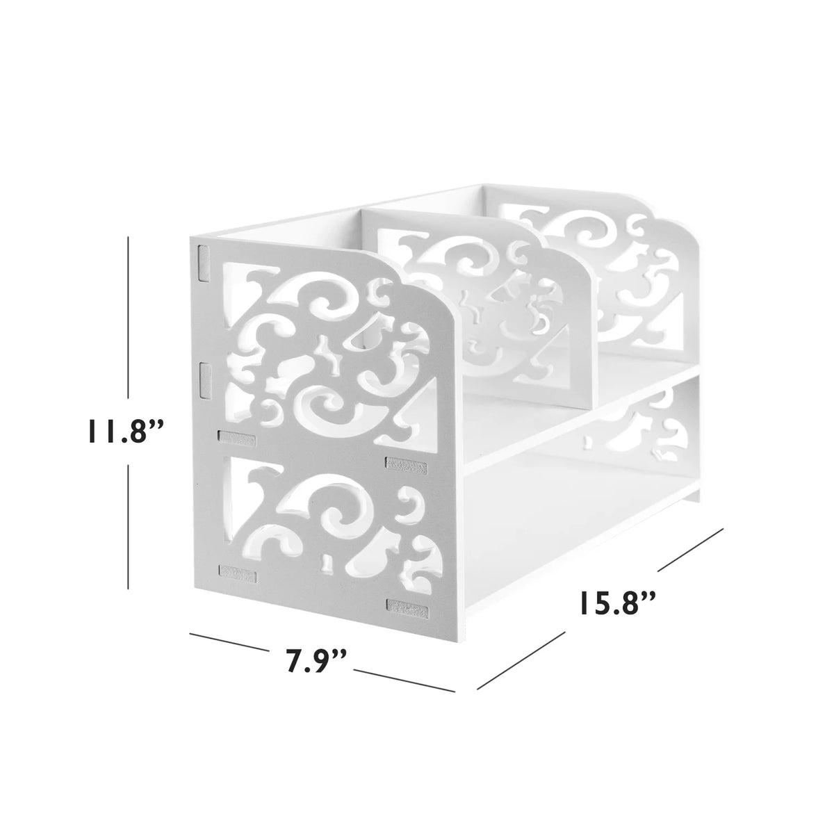 Small Desktop Organizer Bookshelf Storage Rack Wood Display Shelf K129