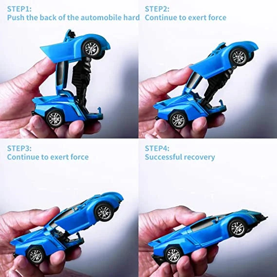 2 Pack Transforming Robot Car Toy W2793