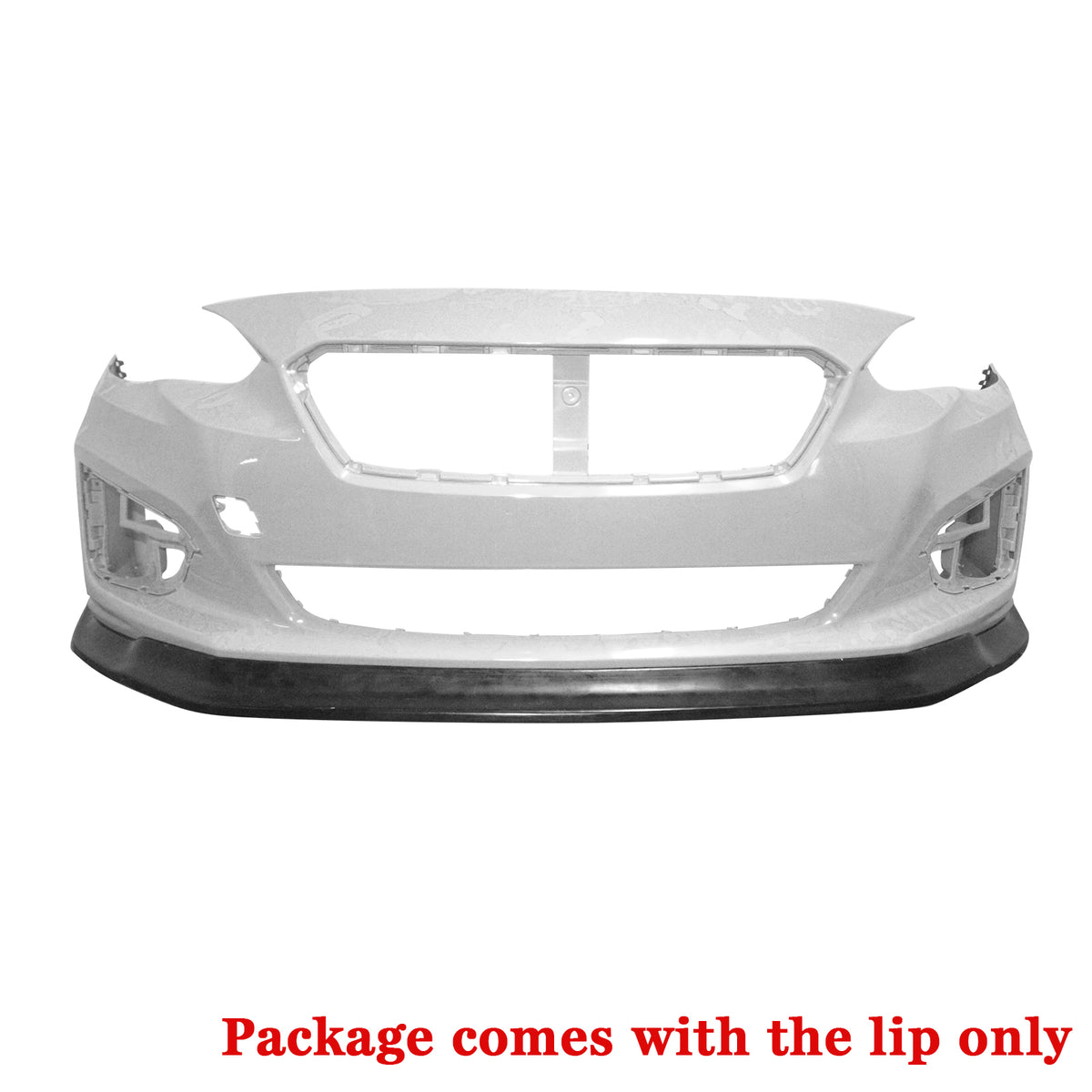 Unpainted Black PU Front Bumper Lip Splitter G2466