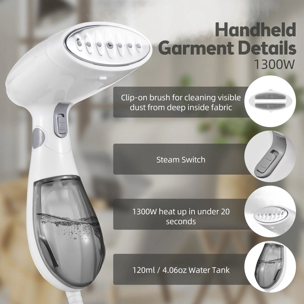 Handheld Steamer 1300W 120ml Water Tank K4906