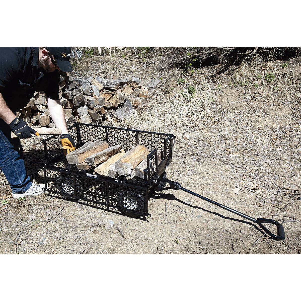 Steel Garden Wagon, 800-Lb. Capacity, 40inch L x 20inch W G92790