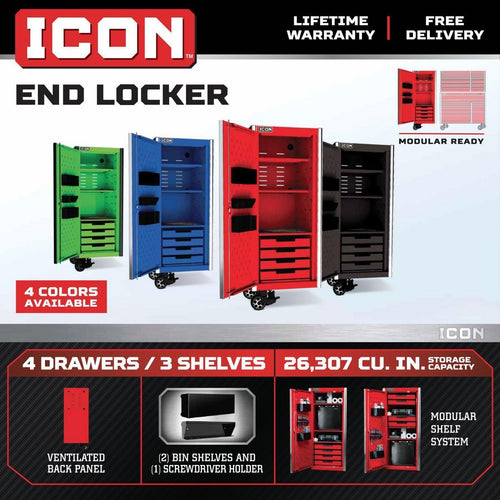28 in. End Locker T6461
