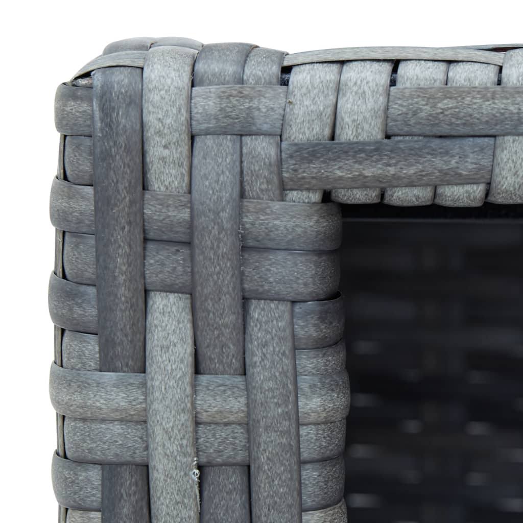 Gray Poly Rattan Spa Step S47816