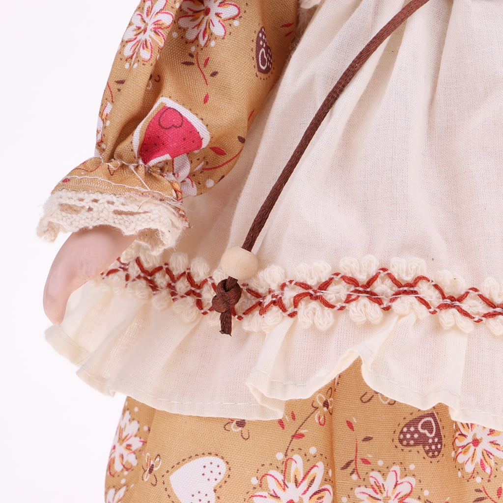 Porcelain Girl Doll People Figure Decoration O265019