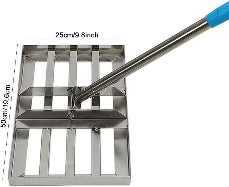 60 Inch Stainless Steel Leveling Rake, 20” x 10” Plate, Pack of 2 O453234