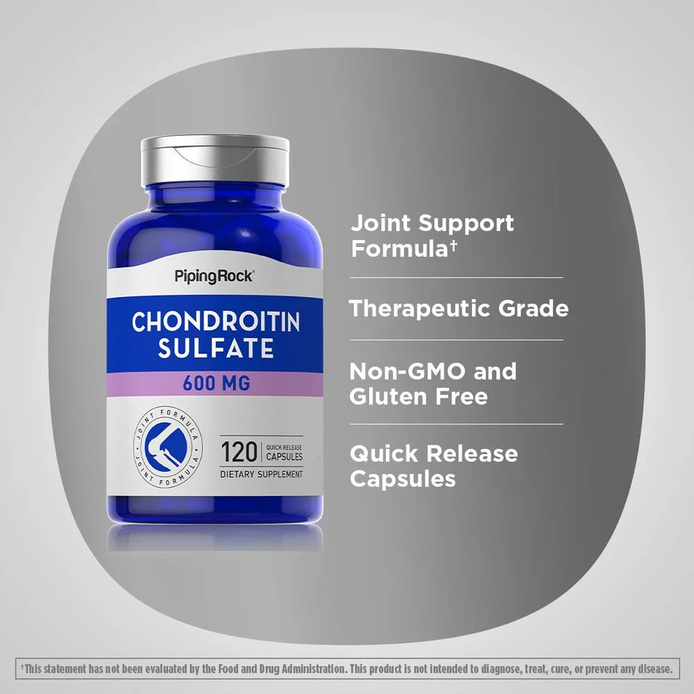 Chondroitin Sulfate 600 mg 120 Capsules U6933