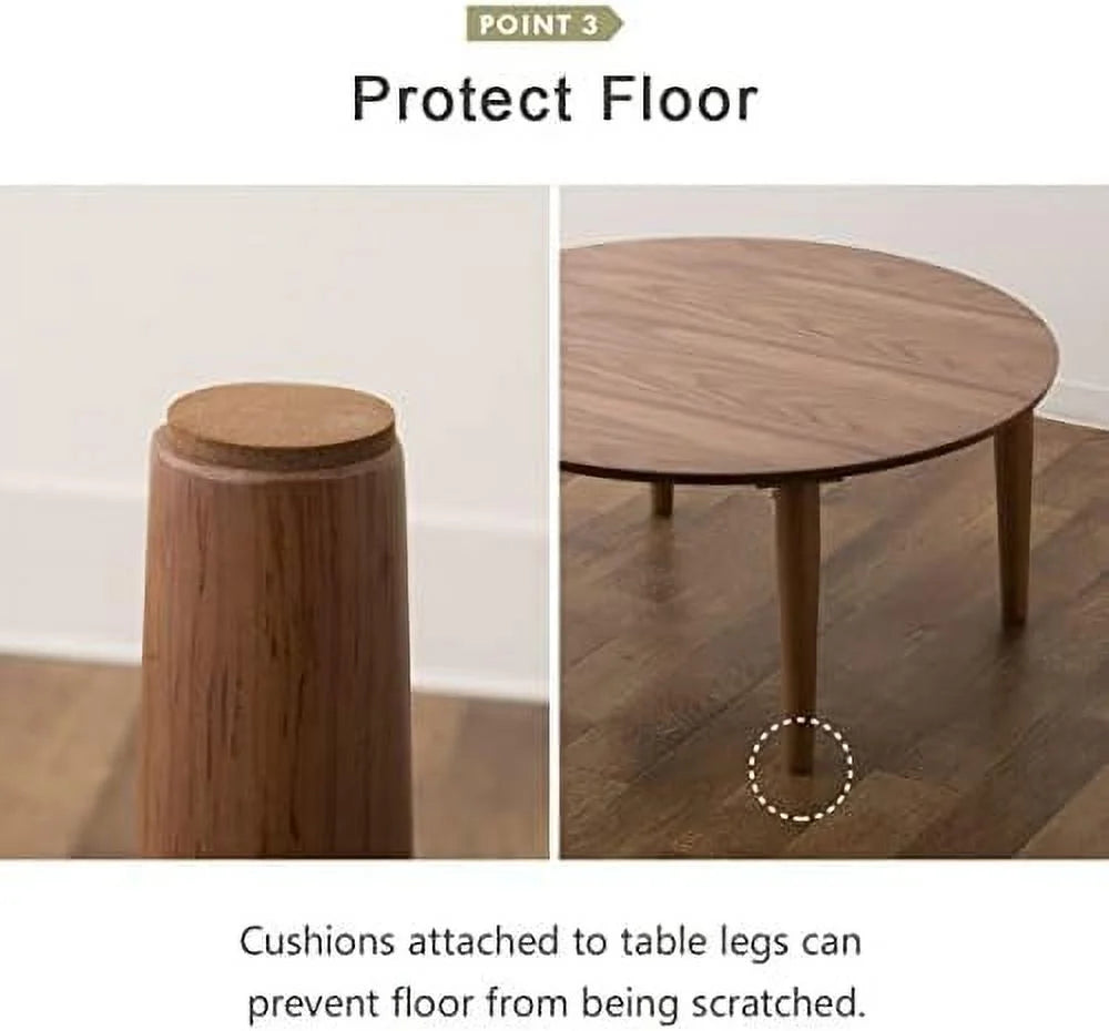 White Wood Folding Coffee Table Q8070