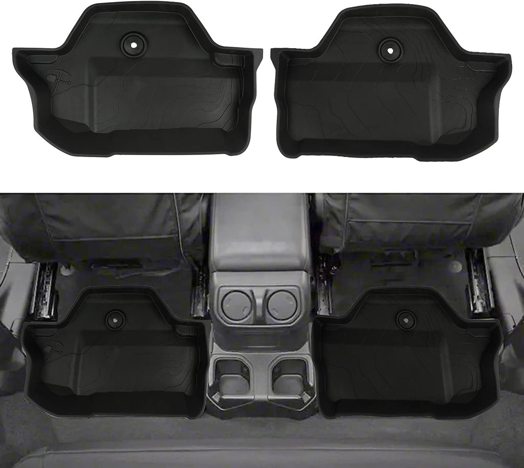 Black 2 Door TPE Floor Mats Set D55608