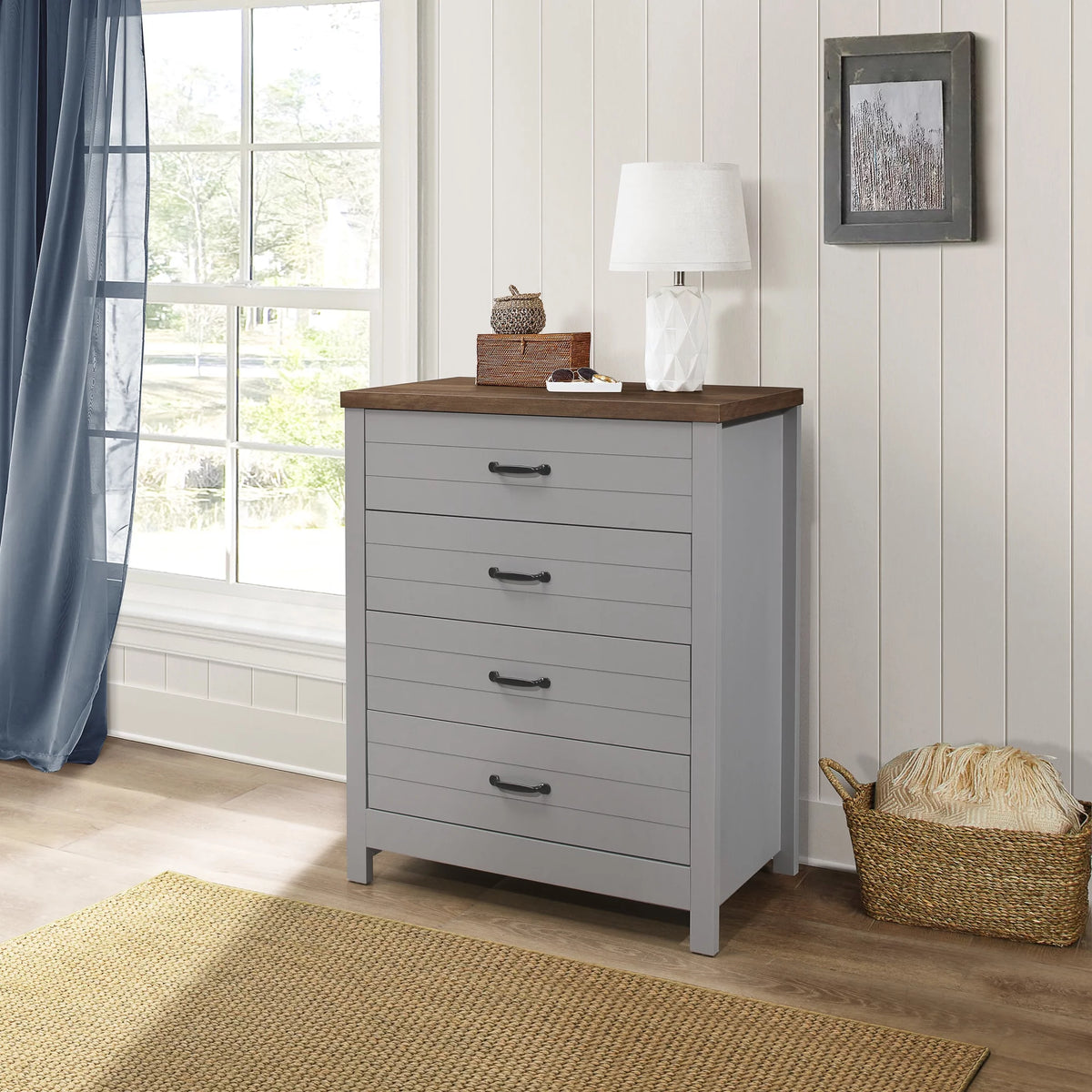 Espresso 4-Drawer Dresser V6221