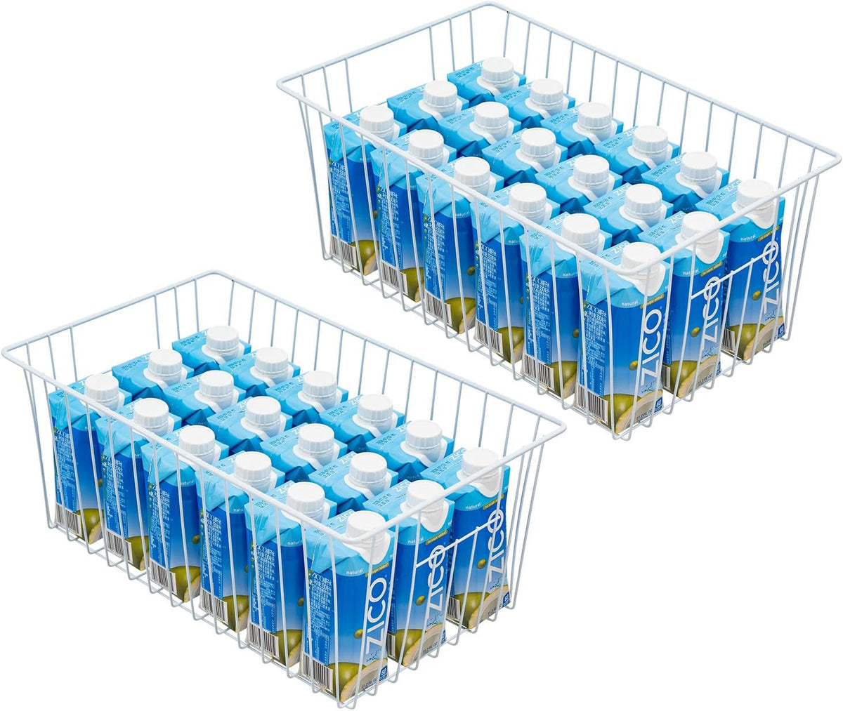 16 inch Wire Storage Organizer Baskets Pack of 2 C790766