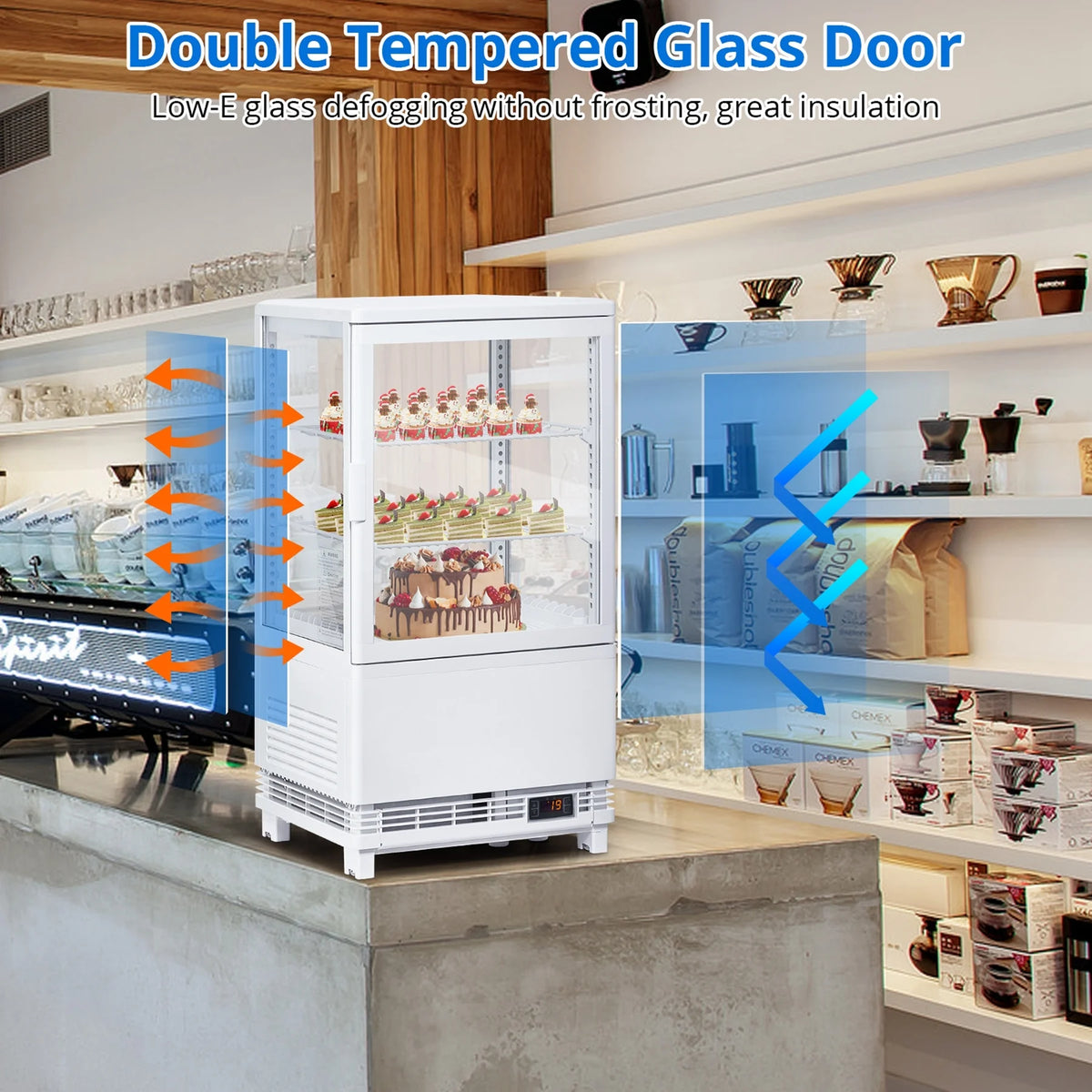 2.1 Cu.Ft Single Door Countertop Refrigerated Display Case D427045
