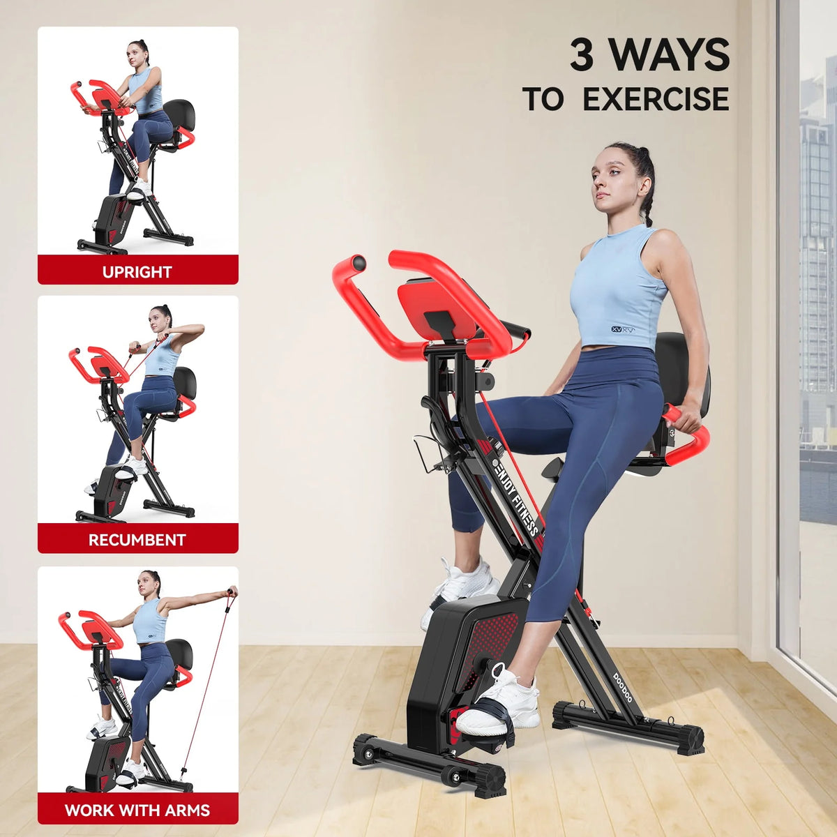 Foldable Magnetic Exercise Bike M968