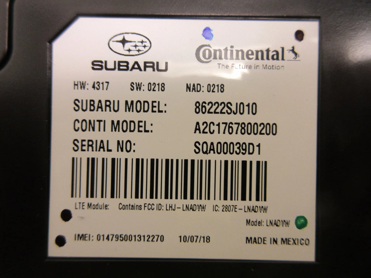 Pre-Owned Subaru Forester Communication Telematics Control Module U870