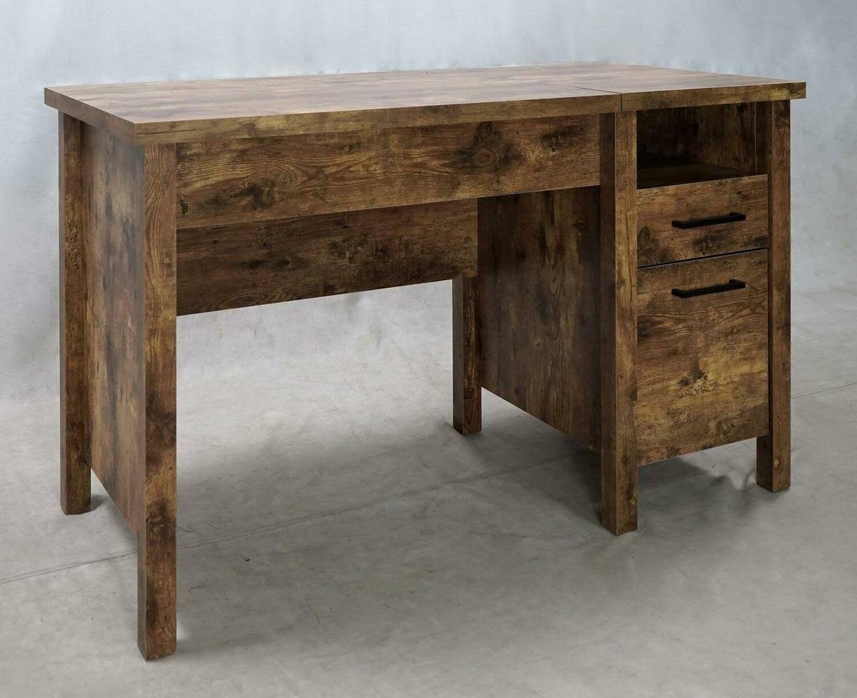 Antique Nutmeg Lift Top Office Desk I48395